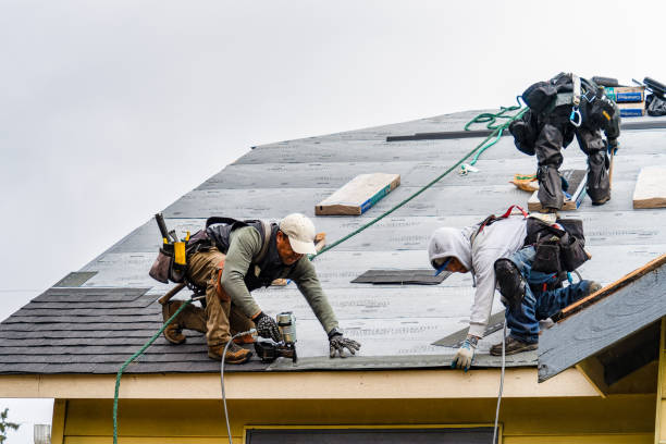 Professional Roofing technician working in Goffstown, NH